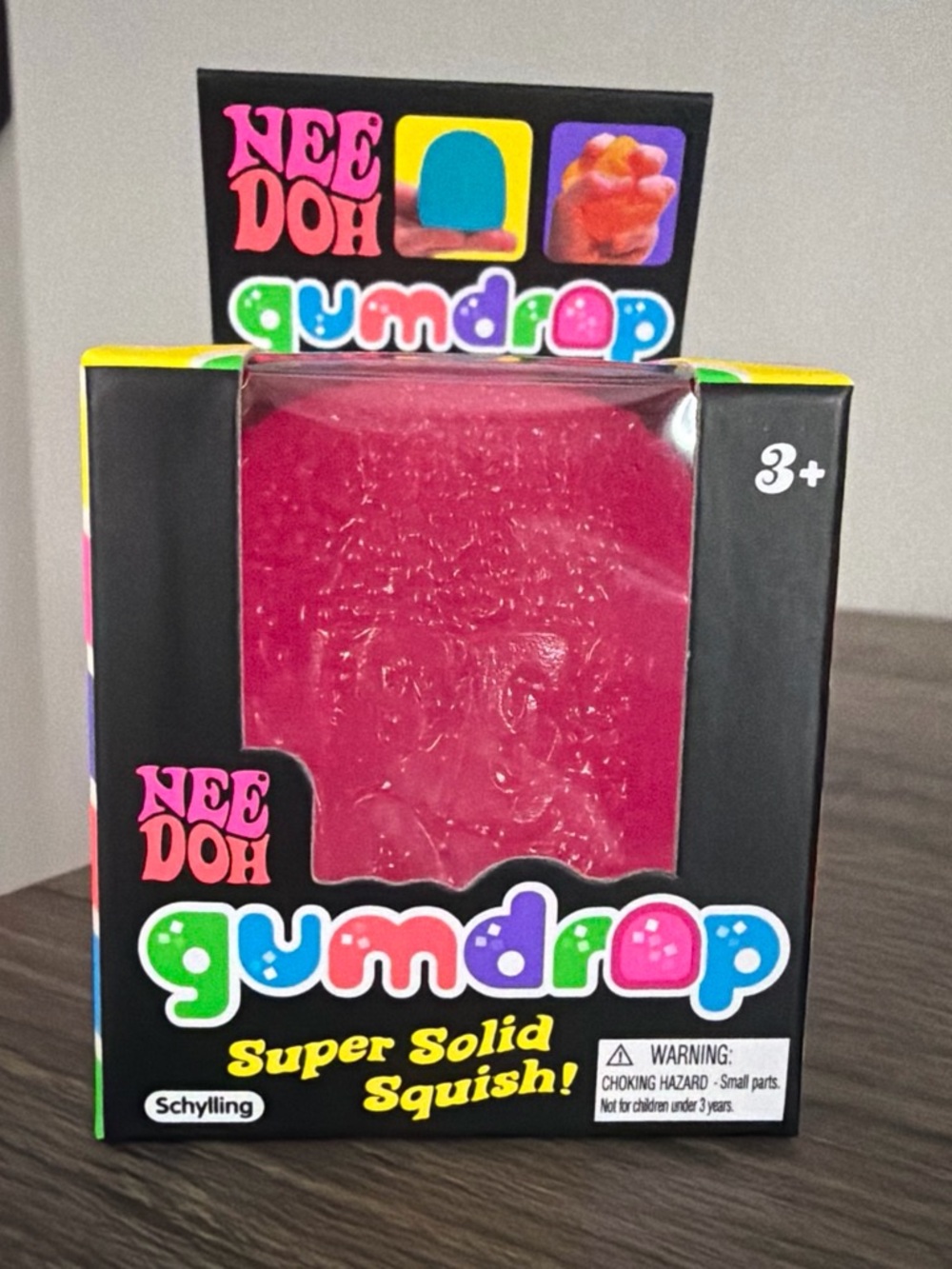 NeeDoh Gumdrop Super Solid Squish - Pink